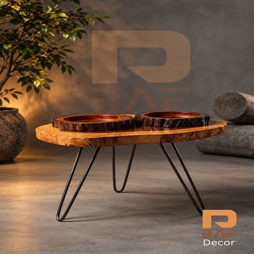 Wooden Round Table - Image 2